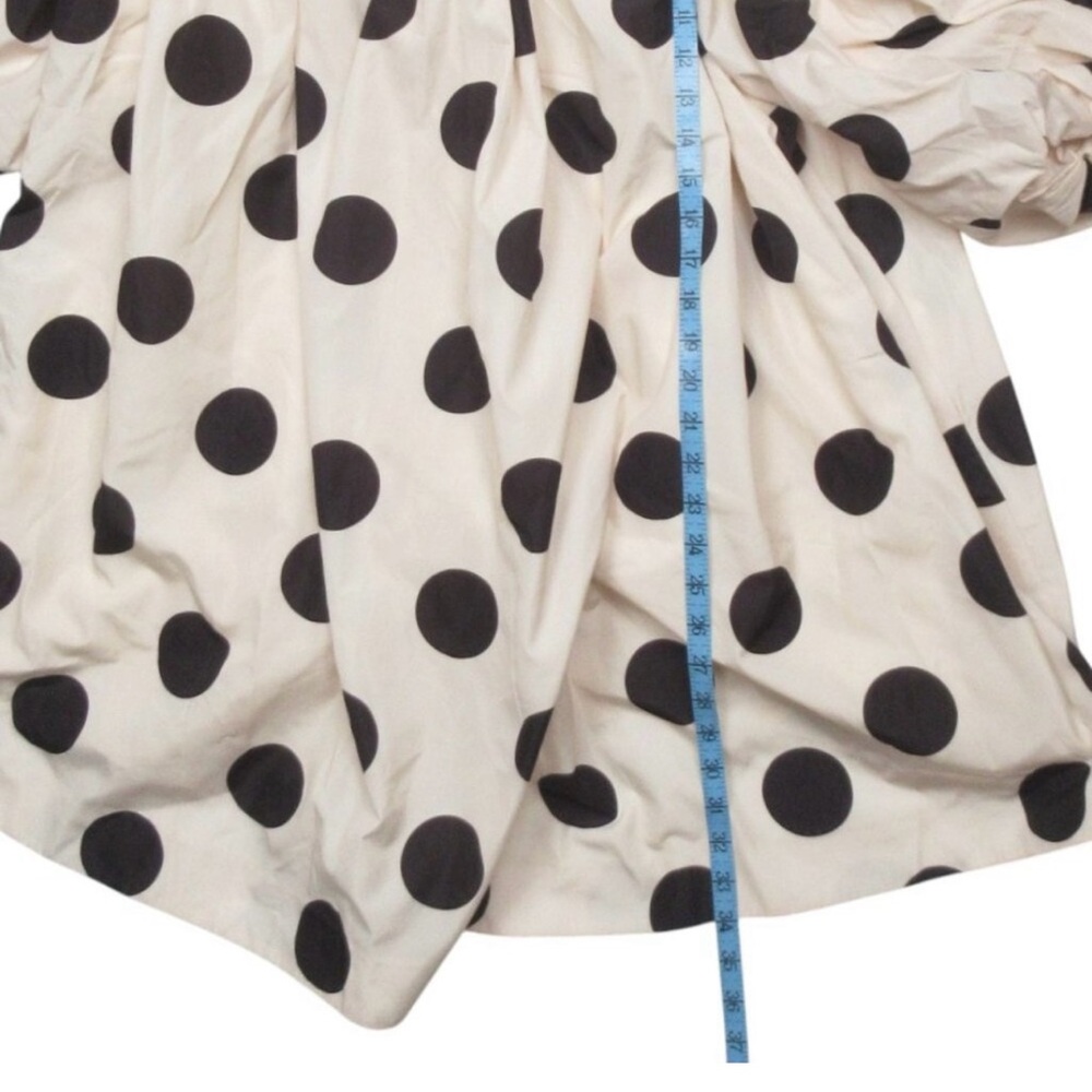 Anthropologie Polka Dot Off-Shoulder Mini Swing Dress - Picture 8 of 10